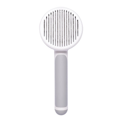 New Pet Cat Brush, Hand-held Steel Wire, Self-cleaning Comb Looper for Hair Removal