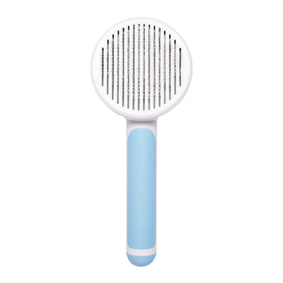 New Pet Cat Brush, Hand-held Steel Wire, Self-cleaning Comb Looper for Hair Removal