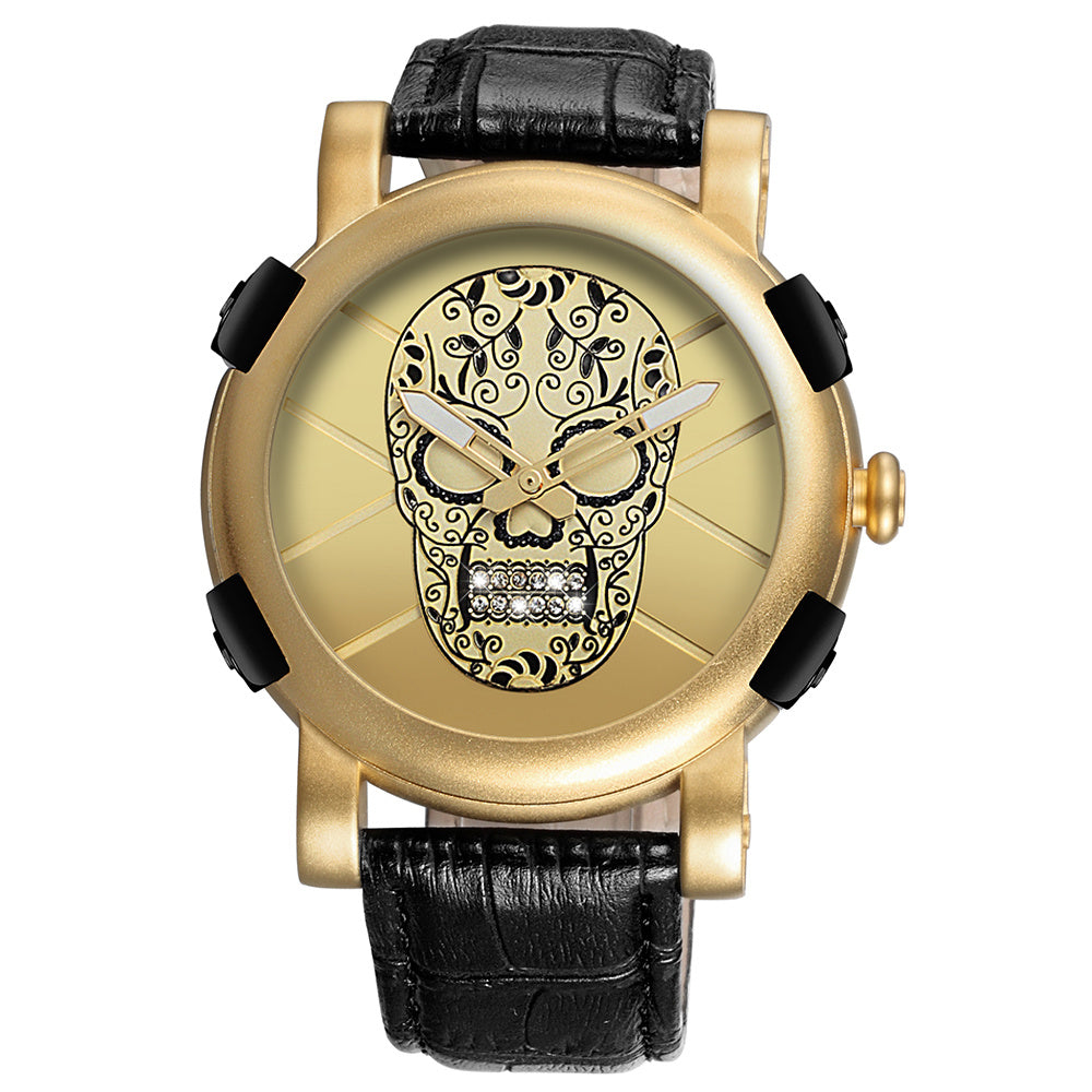 Pirate Skeleton Skull Quartz Waterproof Sports Watch