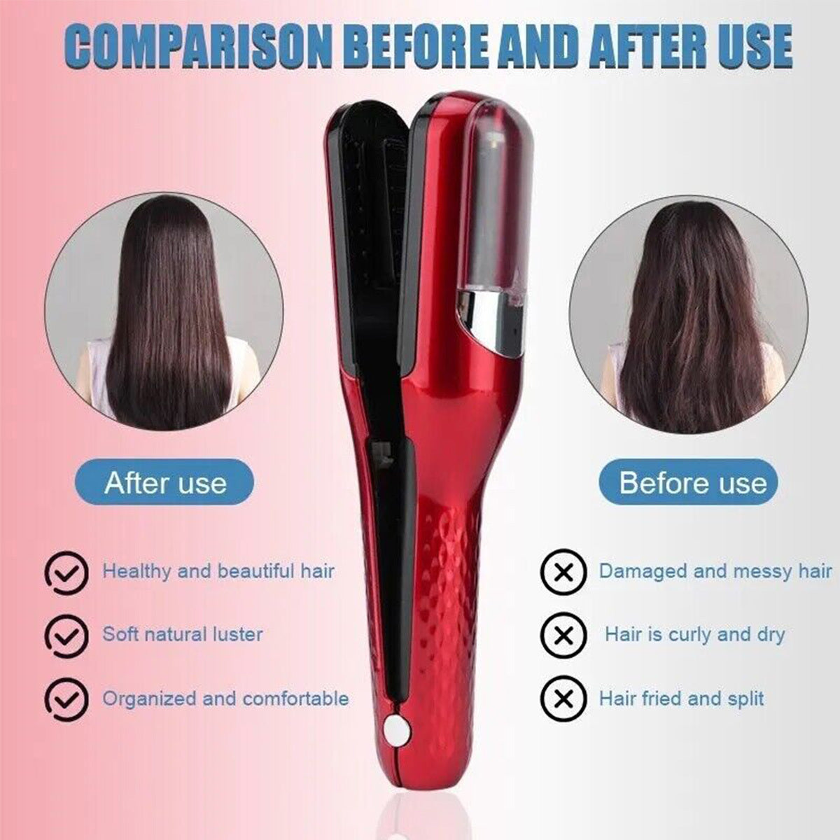 Hair Repair Split End Remover Trimmer For Dry, Splitting, Damaged and Brittle Split Ends