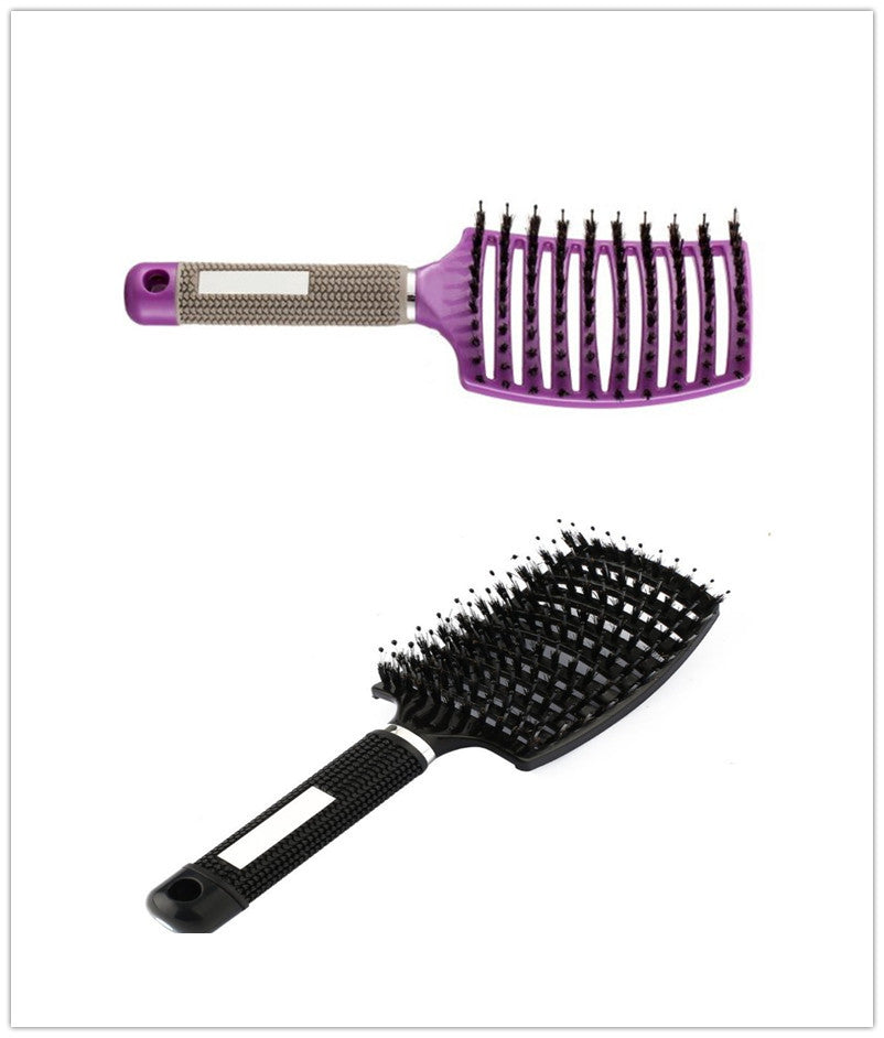 Womens Detangler Hair Brush Bristle Nylon Scalp Massage Teaser