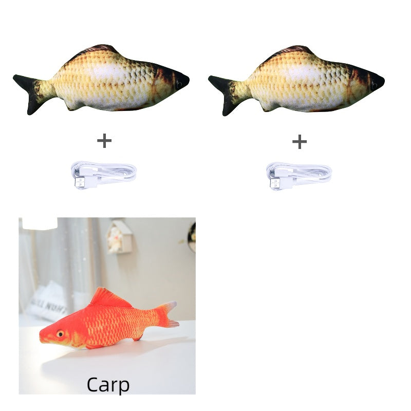 Electric Jumping Fish Simulation Cat Toy