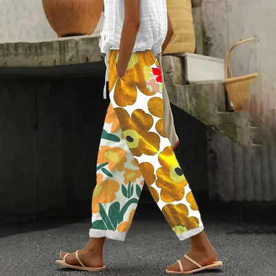 New Casual 3D Digital Printing Drawstring Trousers