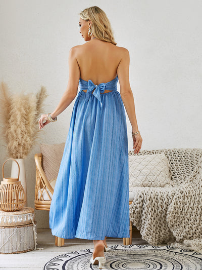 Bohemian Halter Maxi Dress