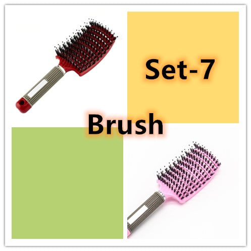 Womens Detangler Hair Brush Bristle Nylon Scalp Massage Teaser