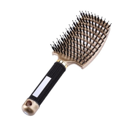 Womens Detangler Hair Brush Bristle Nylon Scalp Massage Teaser