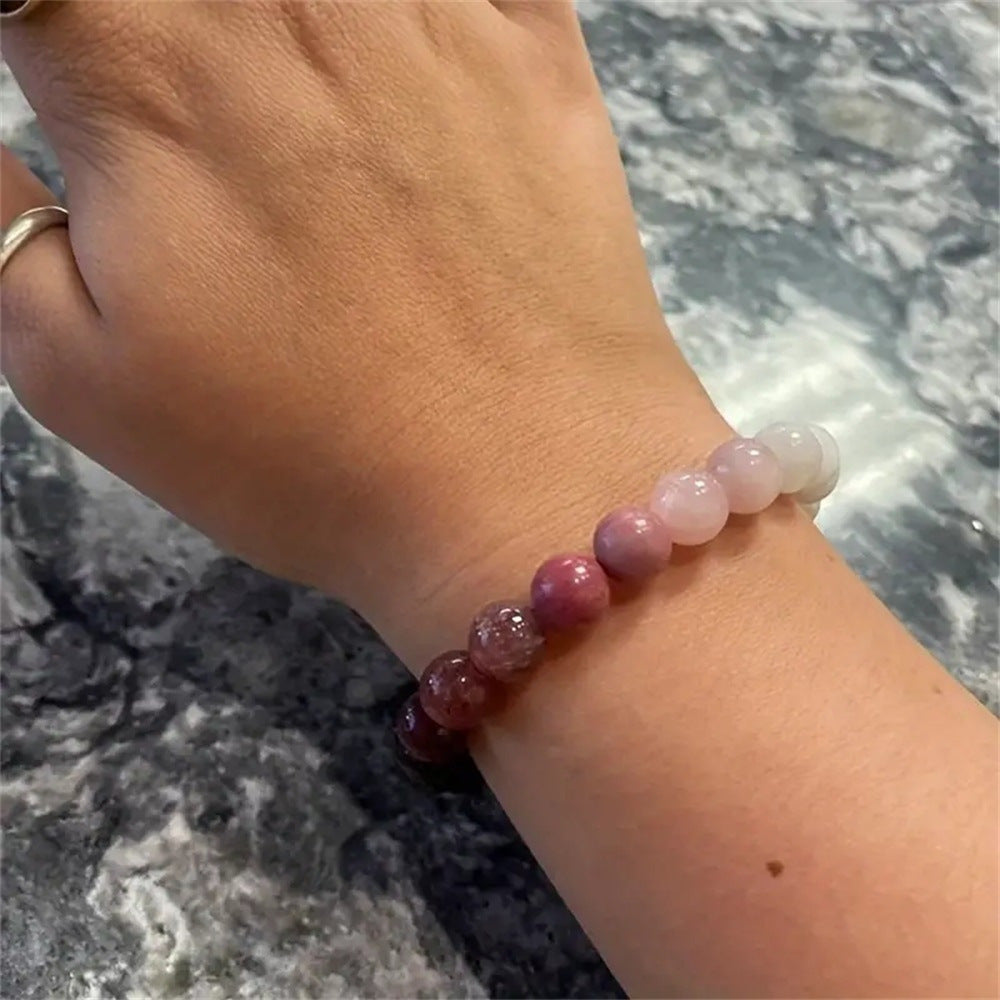 Peach Blossom Natural Stone Bracelet