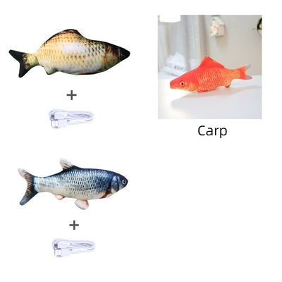 Electric Jumping Fish Simulation Cat Toy