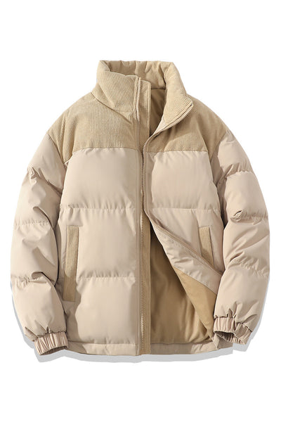 Contrast-colored Cotton Padded Jacket