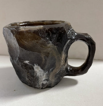 400ml Resin Mineral Crystal Coffee Mug with Handle