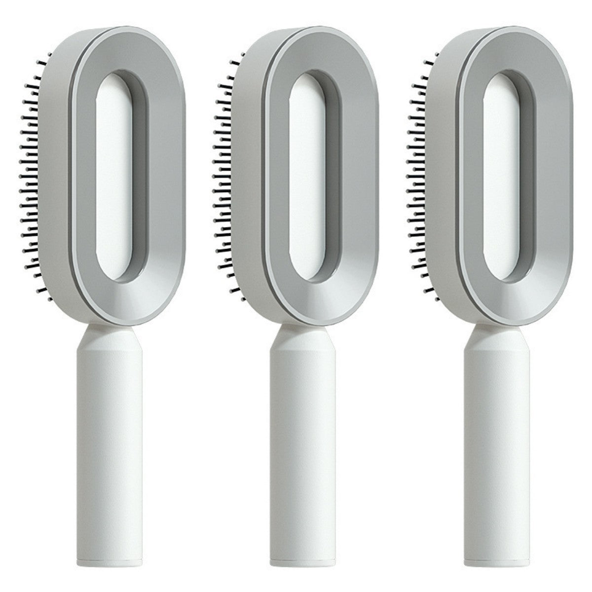 Self Cleaning Hair Brush For Women One-key Cleaning