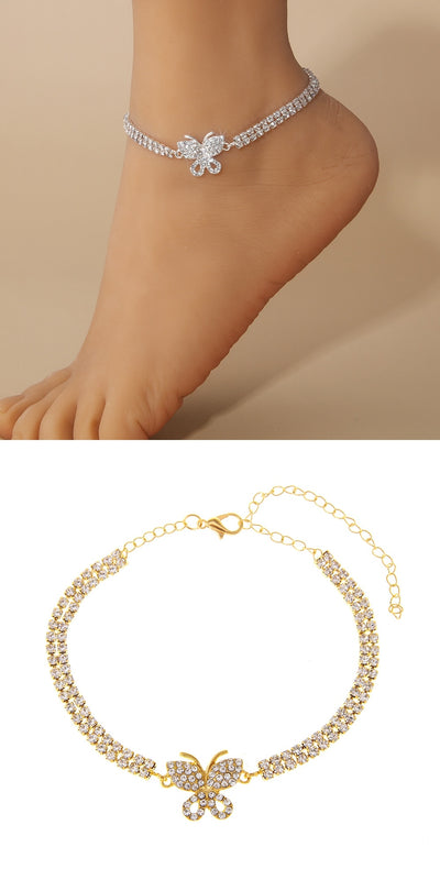 Creative Butterfly Anklet Beach Ornament