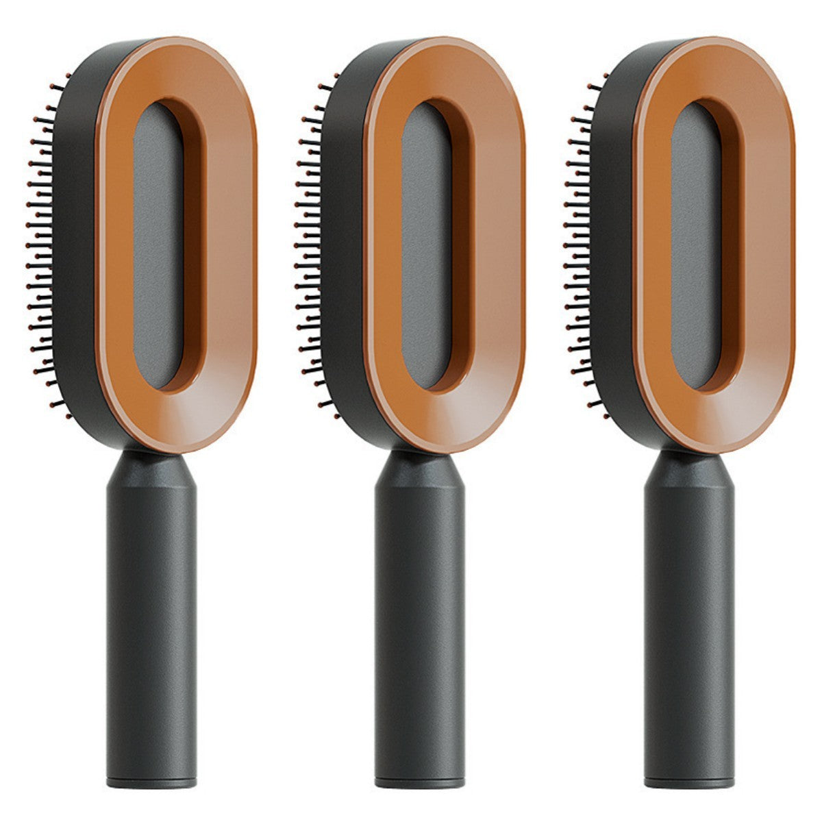 Self Cleaning Hair Brush For Women One-key Cleaning