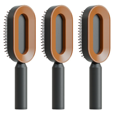 Self Cleaning Hair Brush For Women One-key Cleaning