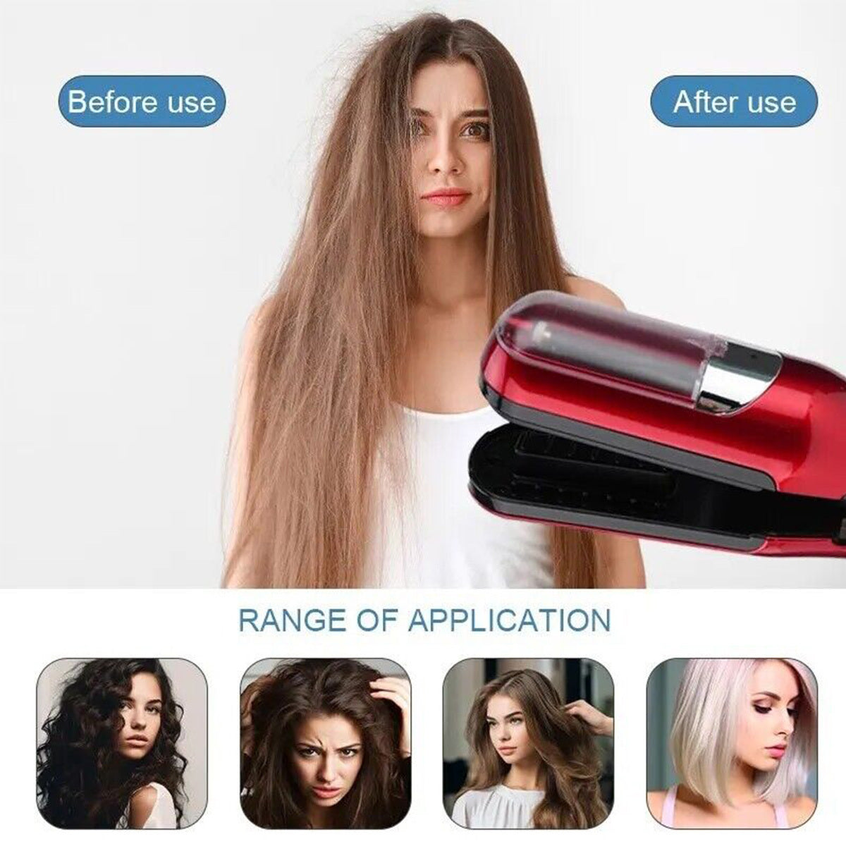 Hair Repair Split End Remover Trimmer For Dry, Splitting, Damaged and Brittle Split Ends