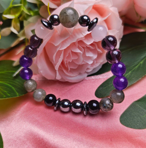 8mm Beaded Gemstone  Bracelet