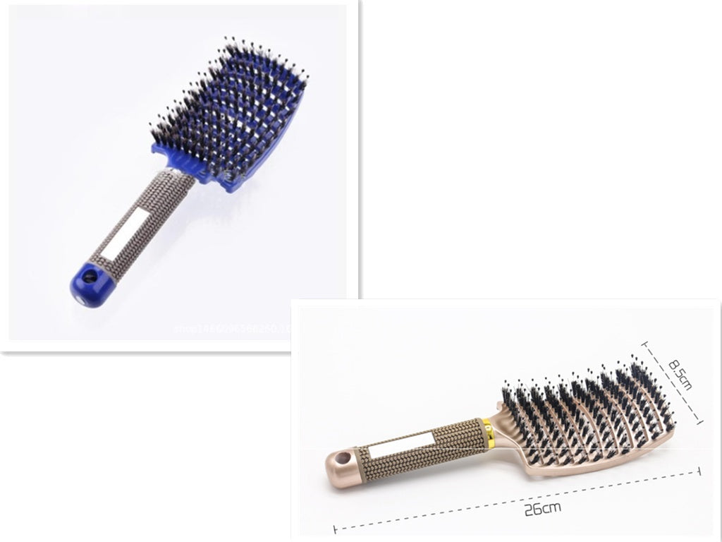 Womens Detangler Hair Brush Bristle Nylon Scalp Massage Teaser