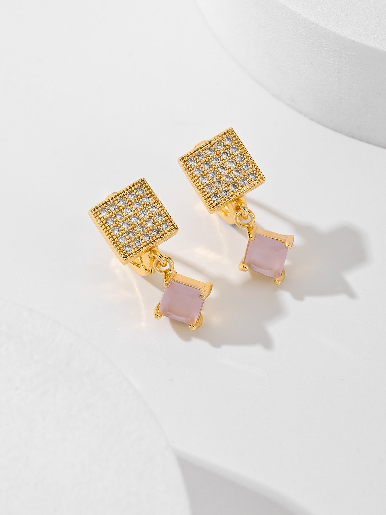 Zircon Earrings In Various Colors