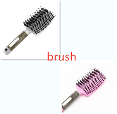 Womens Detangler Hair Brush Bristle Nylon Scalp Massage Teaser