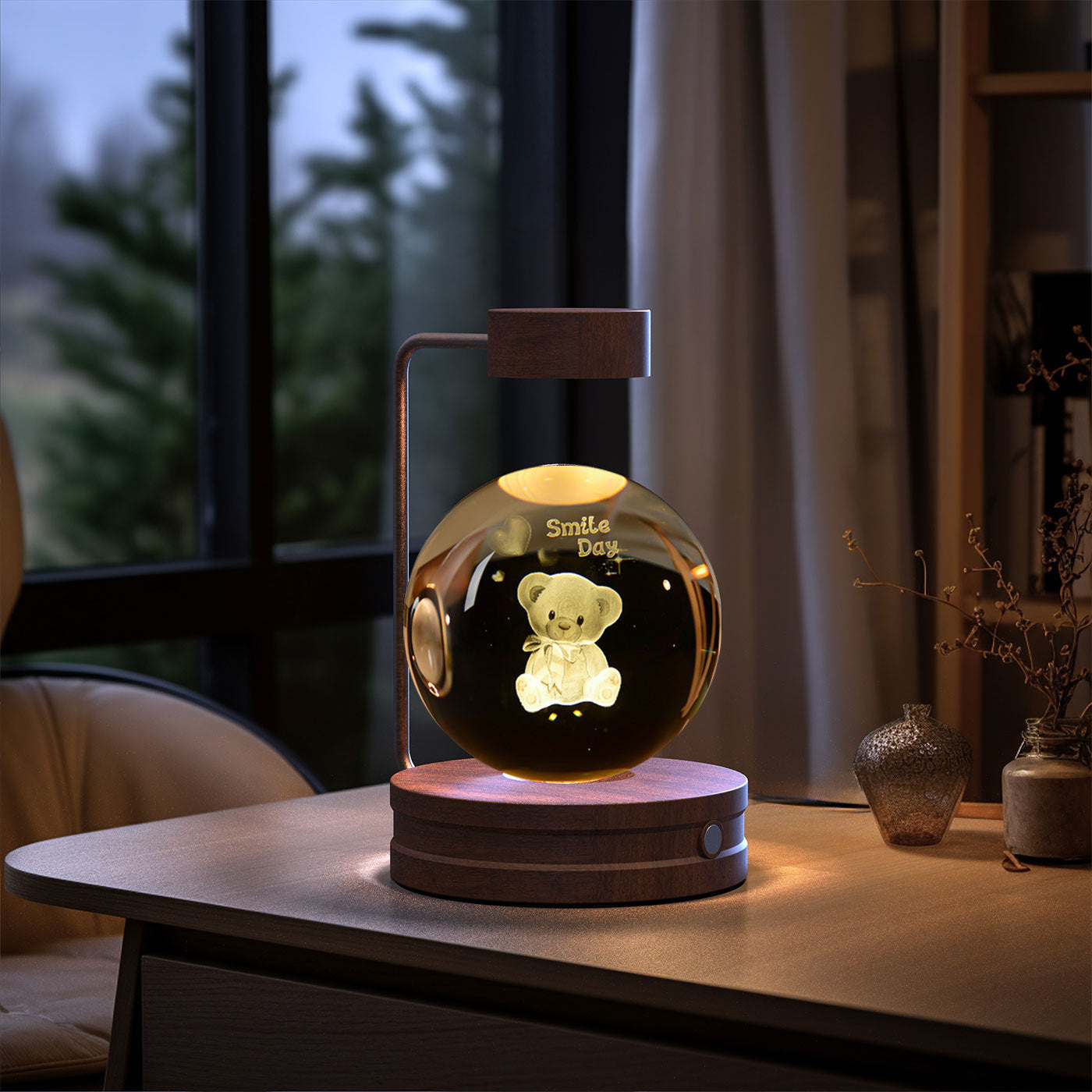 Crystal Ball Cosmic Dinosaur Indoor Night Light