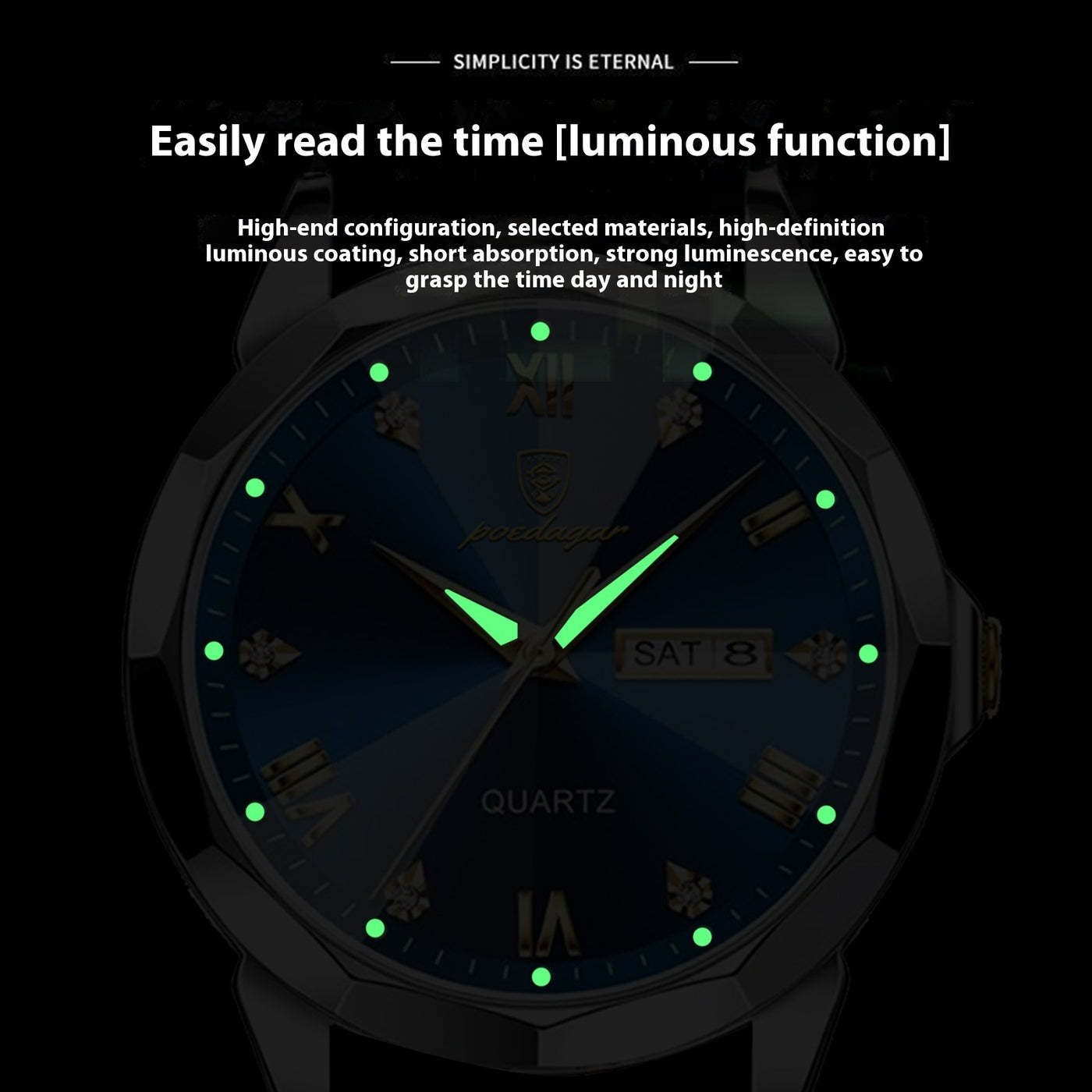 Men's Waterproof Luminous Watch