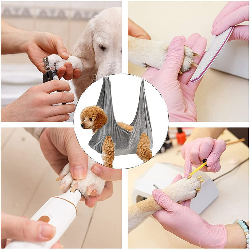 Pet Dog & Cat Grooming Hammock Harness, Restraint Bag Helper, Breathable Dogs Grooming & Trimming Hammock Helper