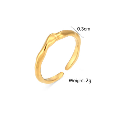 Stainless Steel Bamboo Ring