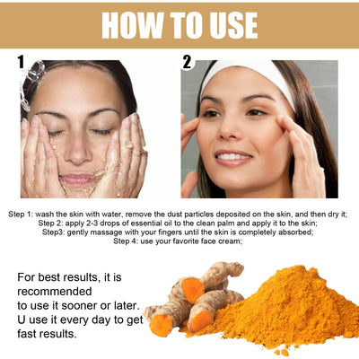 Turmeric Dark Spot Correction Face Care Moisturizing and Repairing Skin Tone Serum