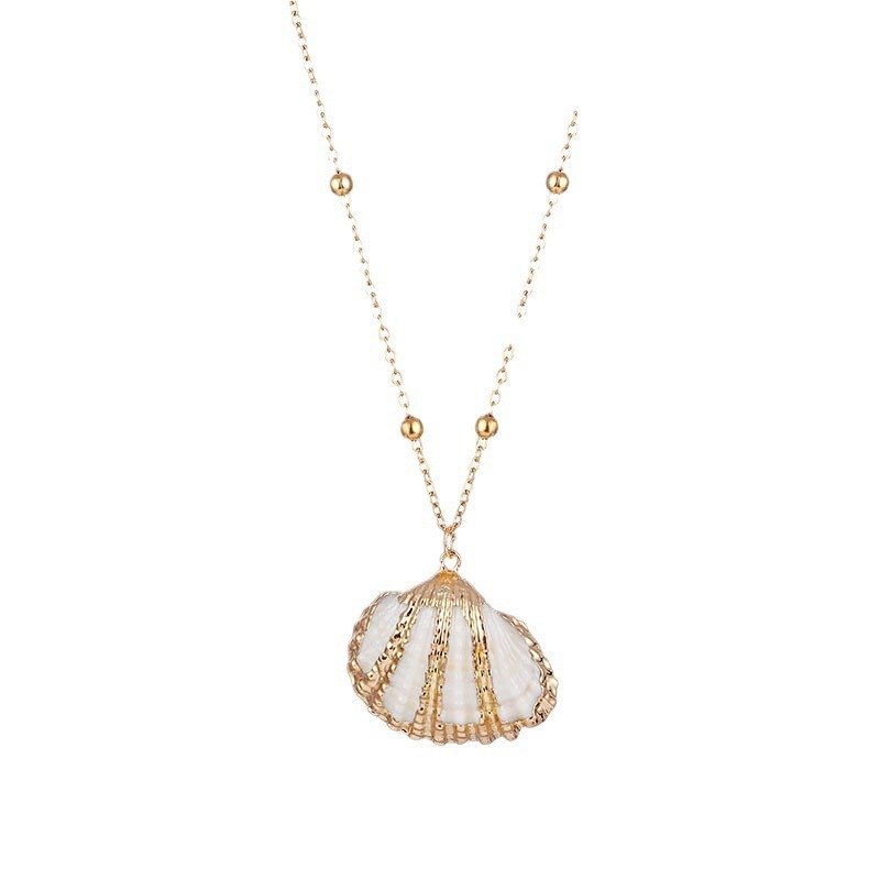 Beach Shell Gold-plated Pendant Conch Necklace