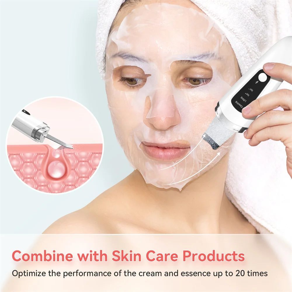 Facial Skin Exfoliator Scraper and Blackhead Remover