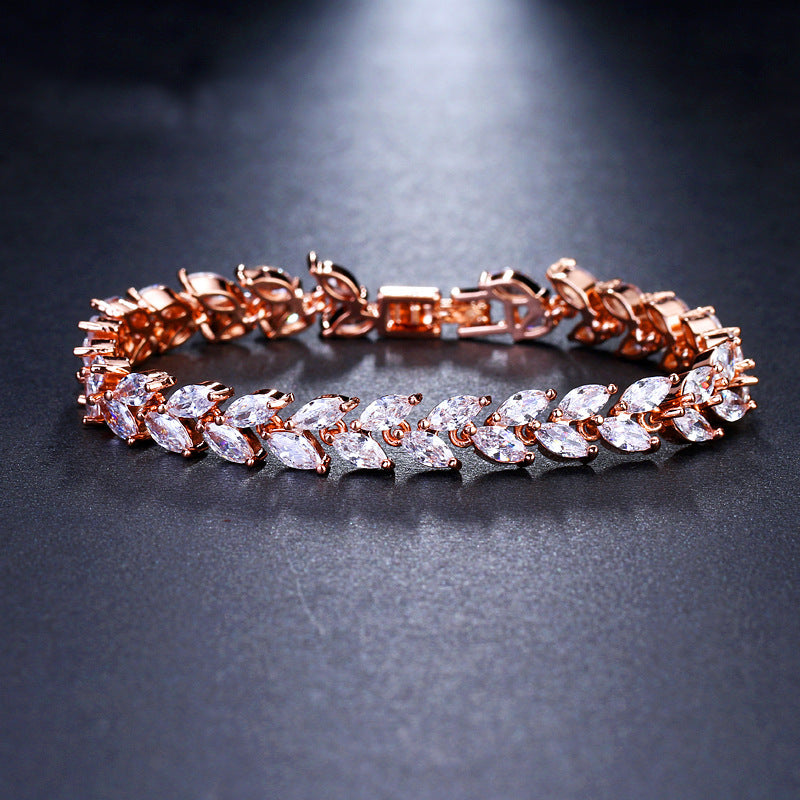 Fashion Horse Eye Zircon Bracelet