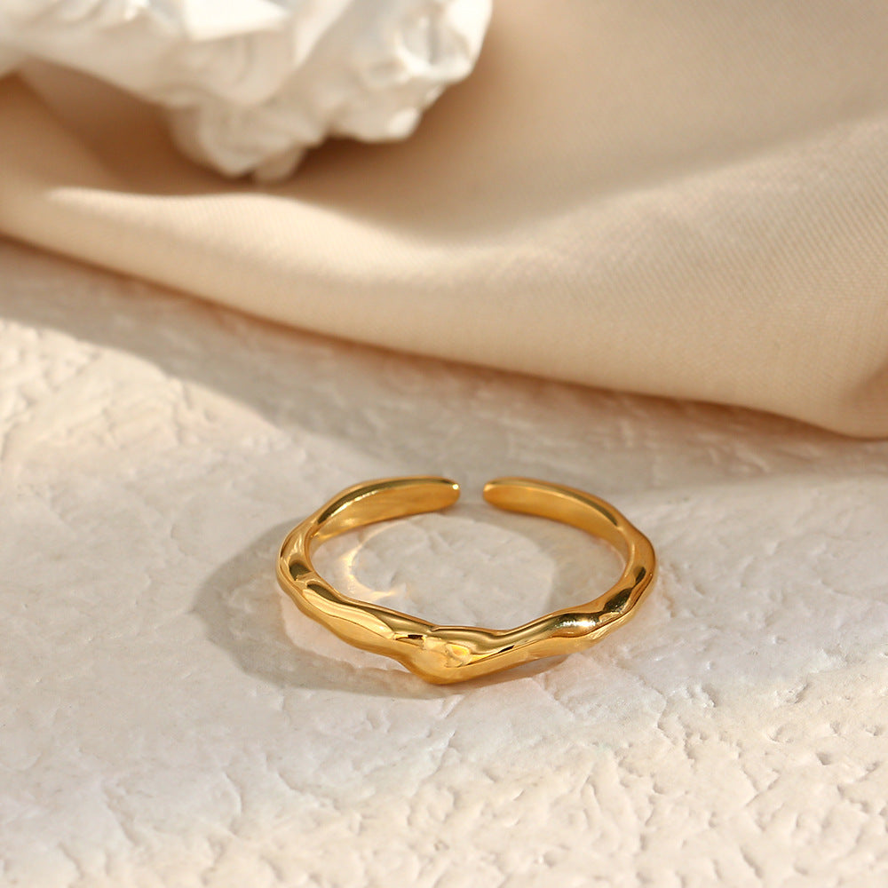 Stainless Steel Bamboo Ring