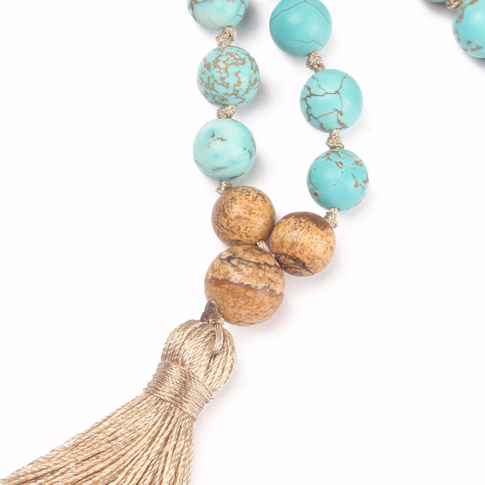 Hand Knotted 108 Long Necklace