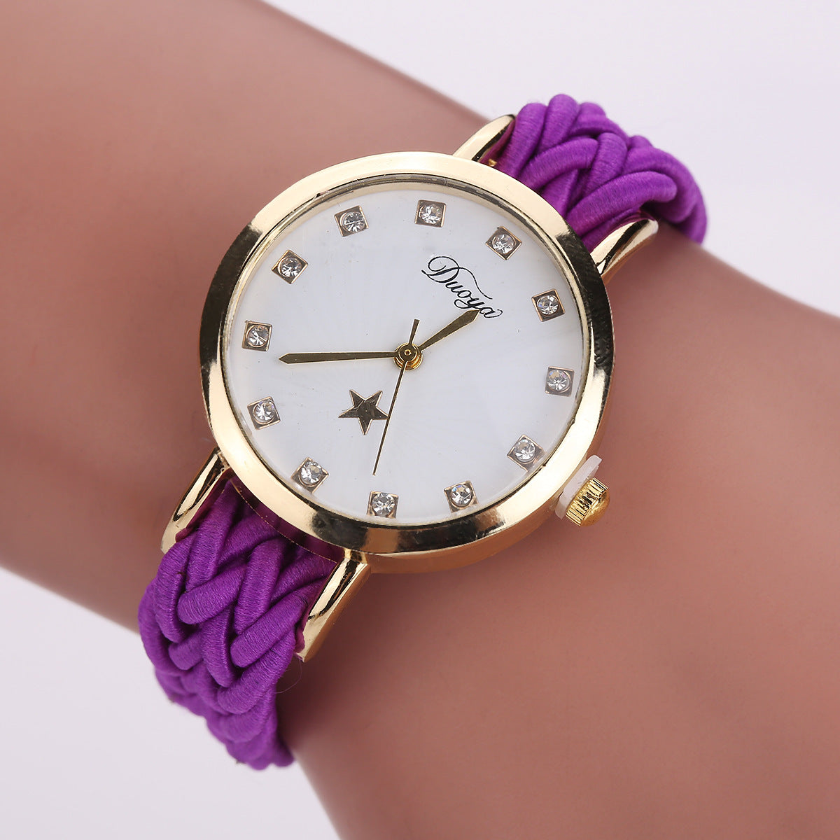 New Multicolor Woven Ladies Watch