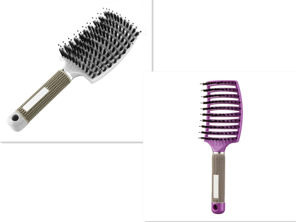 Womens Detangler Hair Brush Bristle Nylon Scalp Massage Teaser