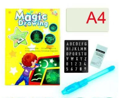 Educational Toy Drawing Pad 3D Magic 8 Light Effects Puzzle Board Sketchpad