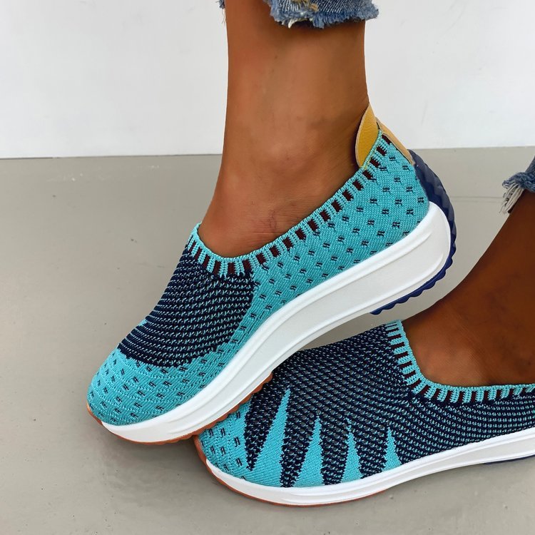 Flyknit Breathable Wedge Sneakers