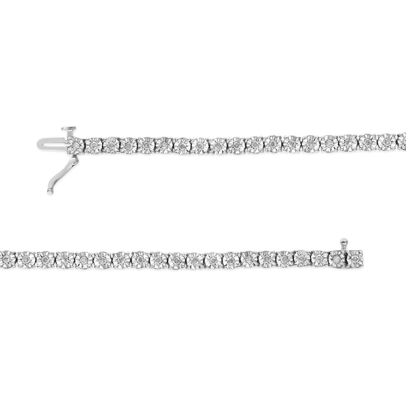 White Gold Round-Cut Diamond Bracelet