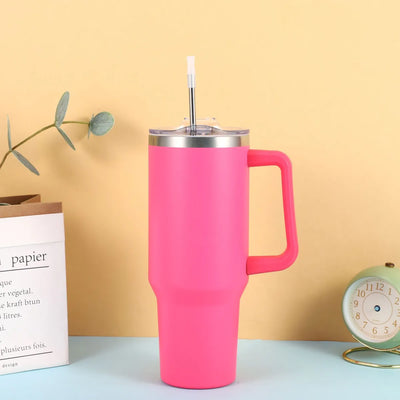 Stainless Steel Vacuum Insulated Tumbler with Lid and Straw