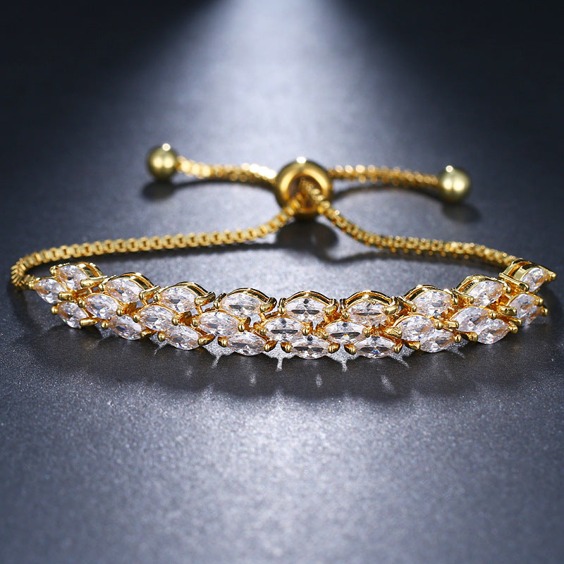 Fashion Horse Eye Zircon Bracelet