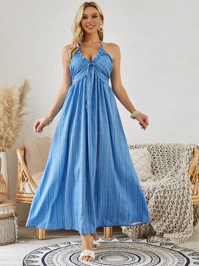 Bohemian Halter Maxi Dress