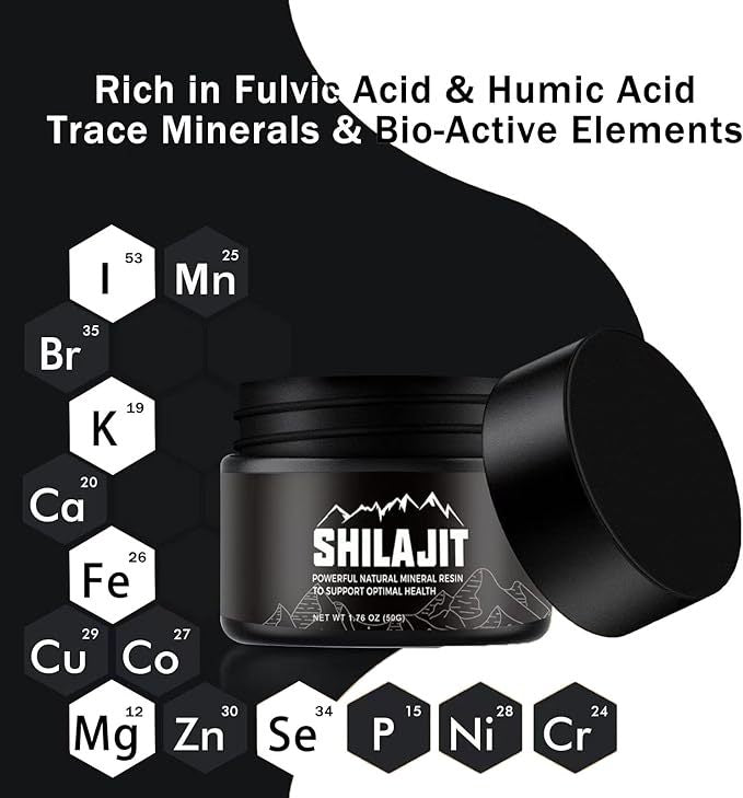 Shilajit Pure Himalayan Natural Organic Shilajit Resin, Supplement For Men and Women