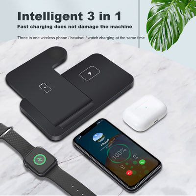 Wireless Fast Charger 3in1 Dock Station