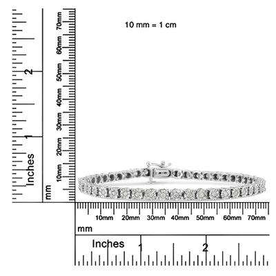 White Gold Round-Cut Diamond Bracelet