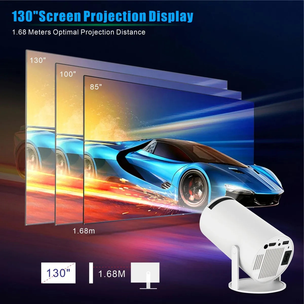 HY300 Pro Projector Home Theater