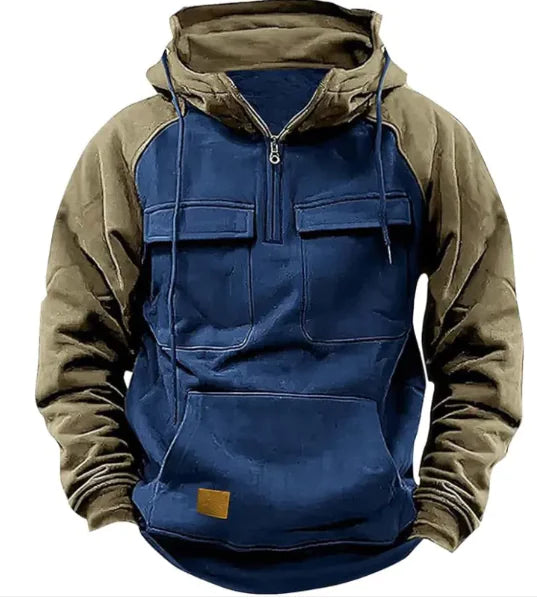 Fall Winter Hooded Young Men's Workwear