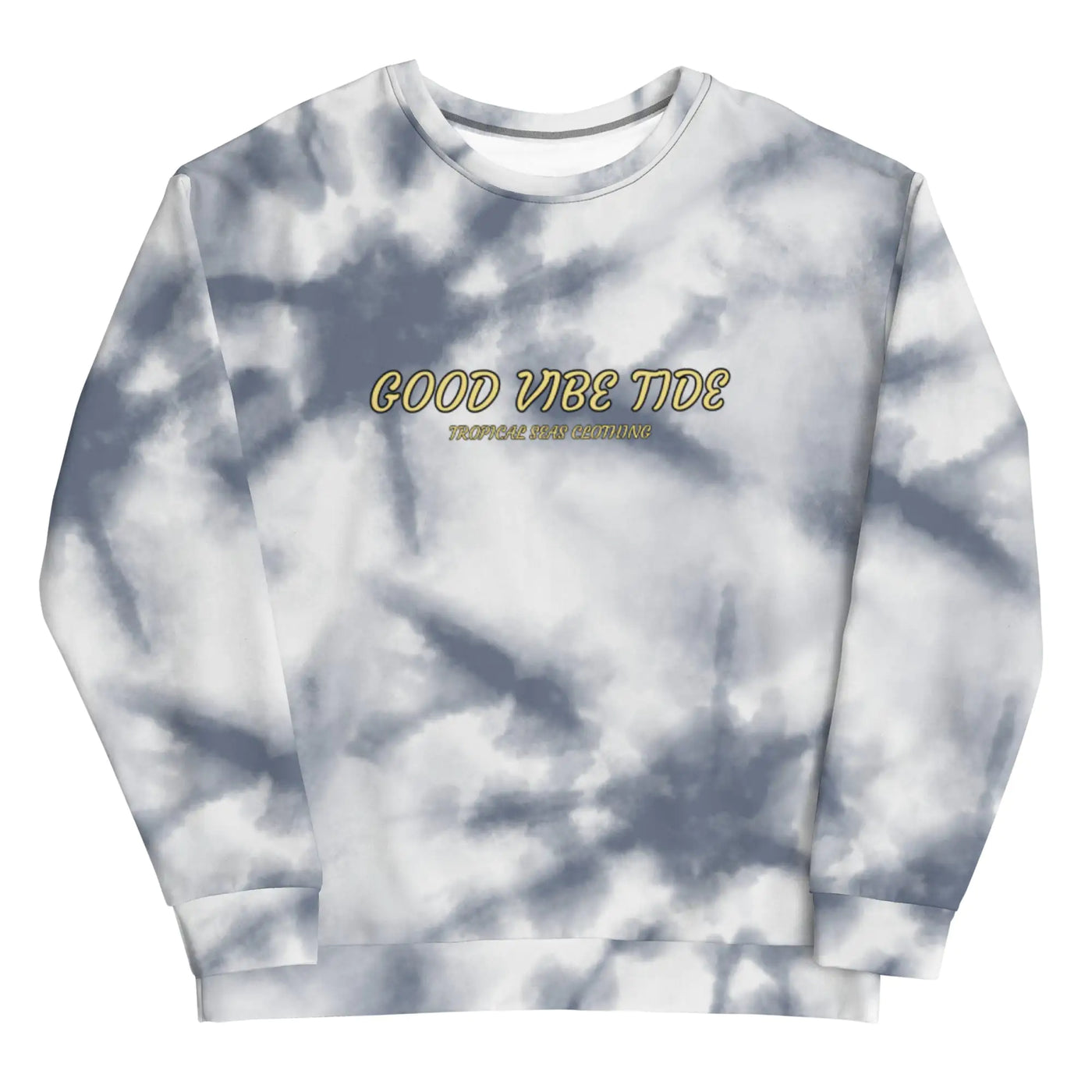 Grey Tie-Dye Vibe Tropical Sweatshirt