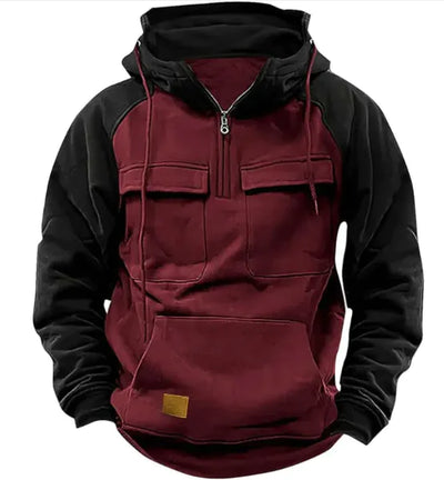 Fall Winter Hooded Young Men's Workwear