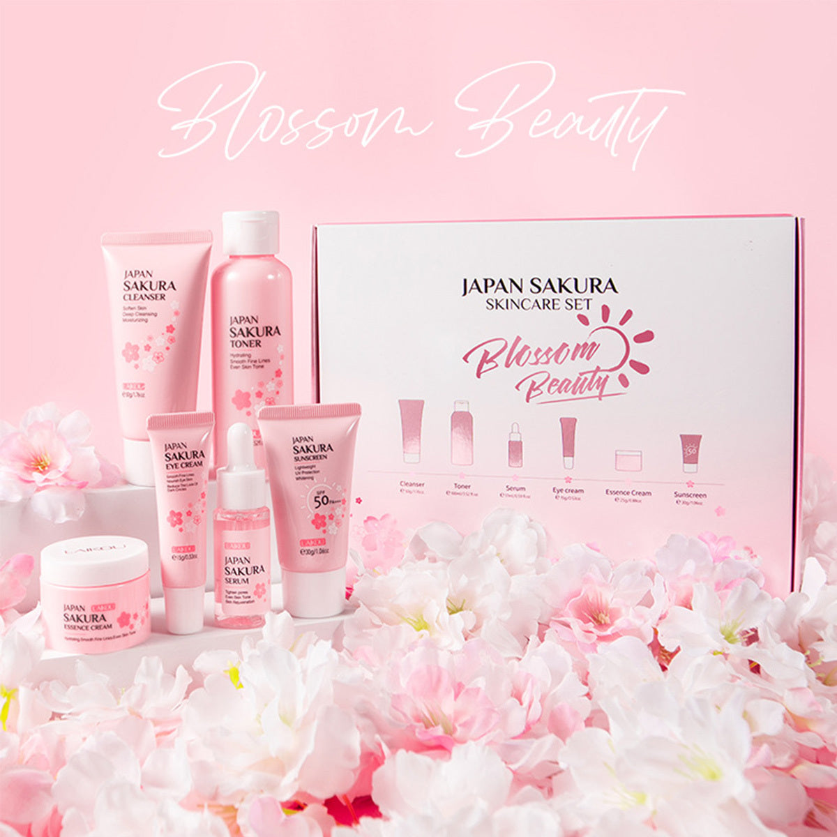 Skin Care Set JAPAN SAKURA Women Beauty Gift Set