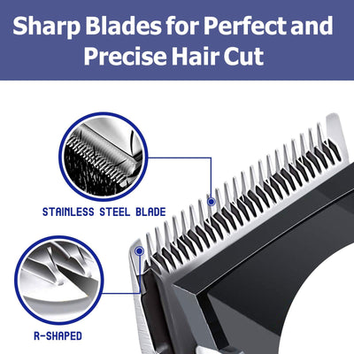 Professional Corded Hair Clippers, Complete Hair and Beard Clipping and Trimming Kit